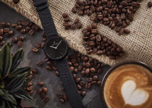 Official Launch der weltweit ersten Uhr aus recyceltem Kaffee Die Coffee Watch von Lilienthal Berlin