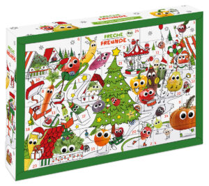 Freche Freunde Adventskalender 2022: Obst und Gemüse statt Schokolade