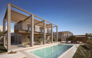 Neubau: Luxusvillen mit eigenem Swimmingpool, Garten und privatem Host