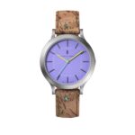 Lilienthal-Berlin_Classic-XS_Silver-Violet-with-colourful-kork-strap_Freisteller