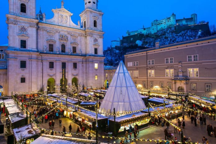 Bild: Am Donnerstag (23.11.) startet die 49. Auflage des Salzburger Christkindlmarktes am Dom- und Residenzplatz. Credit: Salzburg Tourismus