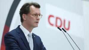 Kanzlerkandidatur für Hendrik Wüst angeblich kein Thema