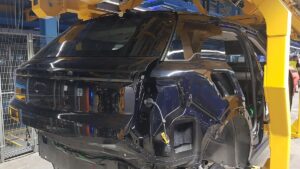 Geschäftsklima in der Automobilindustrie mit kleiner Delle