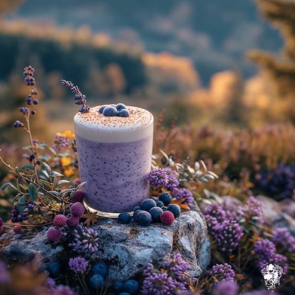 Purple Chai Oat Latte von Blue Farm 