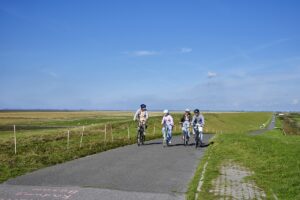 Mit dem Rad unterwegs auf alten Deichen