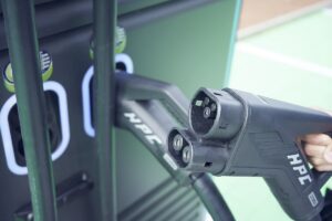 Schnellladestandort von EnBW und VK Immobilien in Alsfeld.