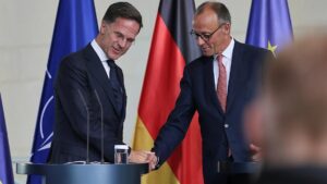Nato: Merz verurteilt bei Rutte-Besuch Laser-Angriff Chinas