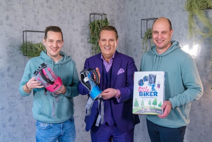 little Biker Fahrradlernweste: Sicher Fahrradfahren lernen LittleBiker Jan Hass (l.) Ralf Dümmel (m.) Steffen Gross (r.) Credit RTL BERND-MICHAEL MAURER
