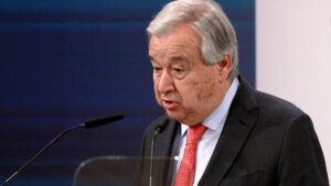 Guterres und Baerbock mahnen zu Frieden und Klimaschutz