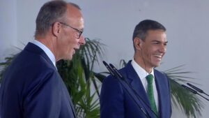 Merz und Sánchez diskutieren in Madrid Haltung zu Israel