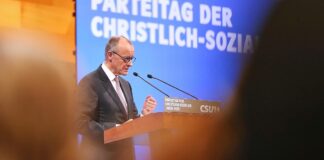 Merz verteidigt auf CSU-Parteitag Koalition mit SPD