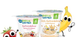 Babybrei neu gedacht – ohne Abmessen, Wiegen, Kleckerei Getreidebrei im Becher für die Beikost Freche Freunde Baby