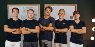 Vom Masterstudium zum Millionen-Start-up INTELLEGAM Künstliche Intelligenz Automobilbranche Das Gründer-Team lernte sich an der HM Business School kennen: Philipp Seiter, Hannes Burrichter, Tobias Hettfleisch, Marc Gehring und Marco Zöller (v.l.n.r.) (Foto: INTELLEGAM)