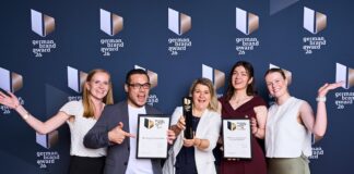 WAGO gewinnt German Brand Award mit Corporate Sound Bild Lea Bredemeier, Adrian Reinboth, Sarah Tegeler, Katharina Nürmberger, Franziska Kruse. (v.l.n.r.) Bildcredits WAGO