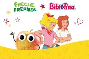 Freche Freunde: Freundschafts-Riegel mit Bibi & Tina Egal ob auf dem Reiterhof, auf dem Spielplatz oder auf dem Pausenhof – der Snack passt in jede Tasche und ist immer dabei, wenn der kleine Hunger kommt. Perfekt zum gemeinsamen Snacken und Teilen. Geschmacklich ist der Riegel Inspiriert von Bibi und Tinas Lieblingsrezept, nämlich Frau Martins legendärem Butterkuchen.