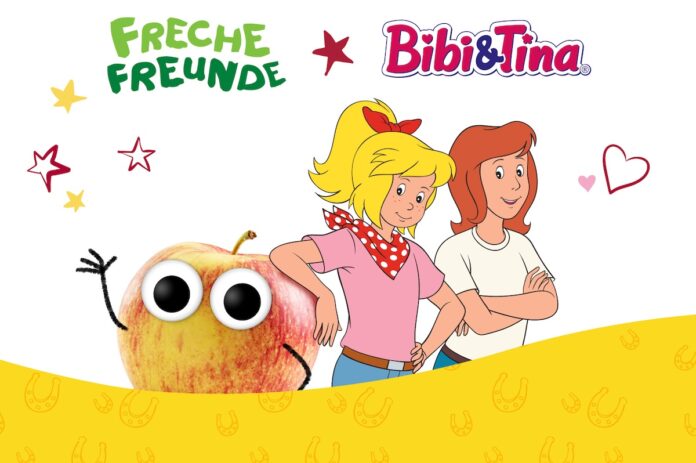 Freche Freunde: Freundschafts-Riegel mit Bibi & Tina Egal ob auf dem Reiterhof, auf dem Spielplatz oder auf dem Pausenhof – der Snack passt in jede Tasche und ist immer dabei, wenn der kleine Hunger kommt. Perfekt zum gemeinsamen Snacken und Teilen. Geschmacklich ist der Riegel Inspiriert von Bibi und Tinas Lieblingsrezept, nämlich Frau Martins legendärem Butterkuchen.