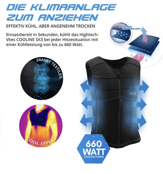Kühlkleidung gegen Hitze für Beschäftigte