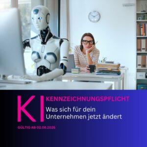 KI: Transparenzpflichten und Kennzeichnungspflicht Bildcredits Canva