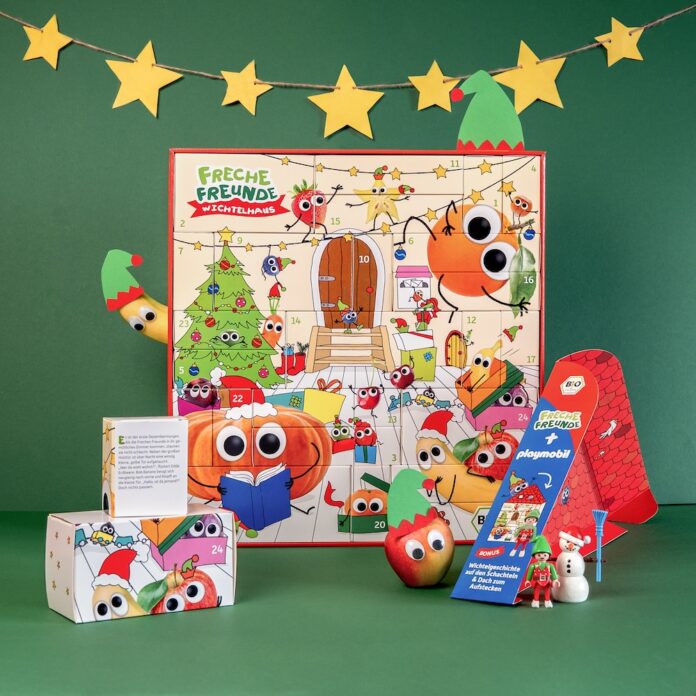 Freche Freunde Adventskalender mit PLAYMOBIL & Bio-Snacks