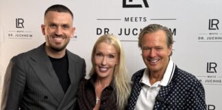 Live Shopping: Vertriebspartner bei LR Health & Beauty Bild LR meets Dr. Juchheim Live Shopping v.l. Aiko Düselder, Dr. med. Jürgen Juchheim und Kerstin Halefeldt